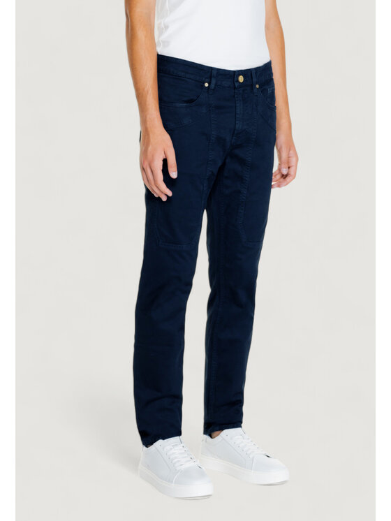 Jeckerson Jeckerson Pantalone da abito JOHN 5 TASCHE TOPPA Blu To Fit