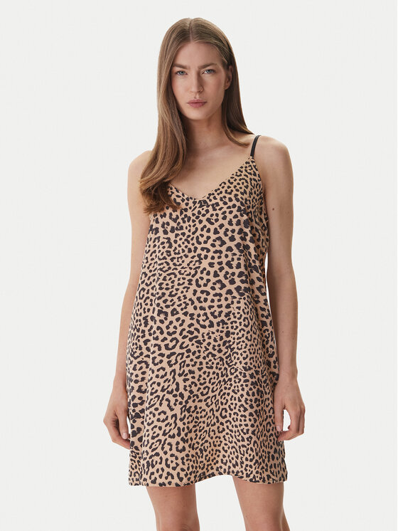 DKNY DKNY Nočná košeľa YI60099 Béžová Regular Fit