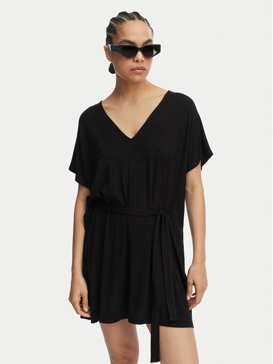 Liu Jo Beachwear Rochie de plajă VA5164 JS360 Negru Relaxed Fit