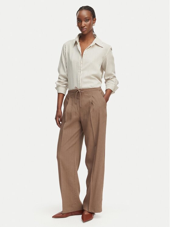 Marella Marella Pantaloni di tessuto Alloro 2613131115 Marrone Regular Fit