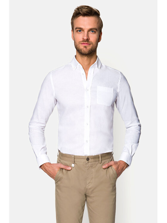 Lancerto Lancerto Koszula Astrid 2 KO051120000129 Biały Slim Fit