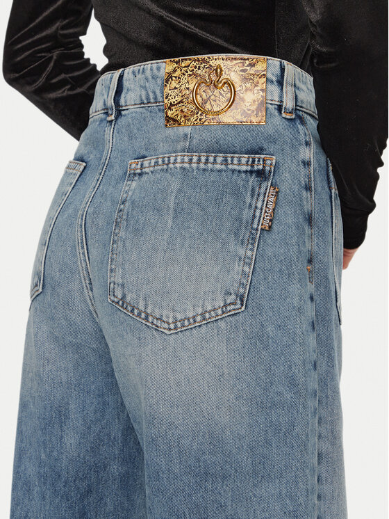 Just Cavalli Just Cavalli Traperice 77PAB503 Plava Wide Leg
