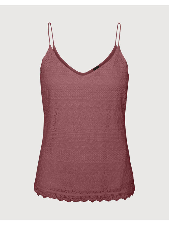 Vero Moda Vero Moda Marškinėliai Honey 10190150 Vyšninė Regular Fit