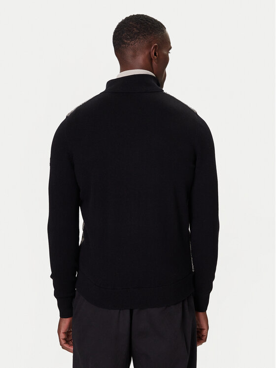 KARL LAGERFELD KARL LAGERFELD Kardigán 655027 554305 Fekete Regular Fit