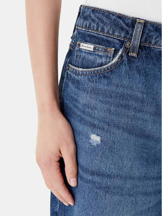 Guess Jeans Guess Jeans Džínsové šortky W5YD1D D5R22 Modrá Regular Fit