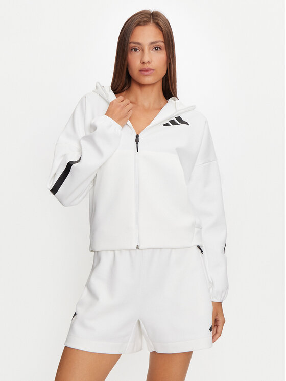 adidas Bluză Z.N.E. JE7849 Alb Loose Fit | Modivo.ro