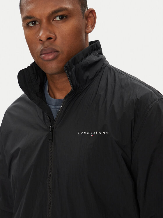 Tommy Jeans Tommy Jeans Bunda pro přechodné období Essential DM0DM21667 Černá Regular Fit