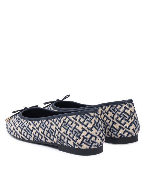 Tommy Hilfiger Tommy Hilfiger Μπαλαρίνες Th Charm Jacquard Ballerina FW0FW09504 Έγχρωμο
