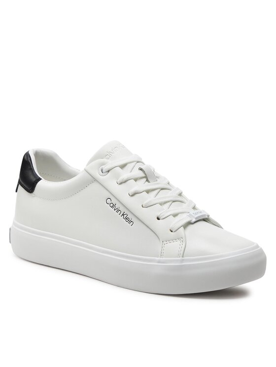 Calvin Klein Calvin Klein Снікерcи Vulcanized Lace Up Lth HW0HW02037 Білий