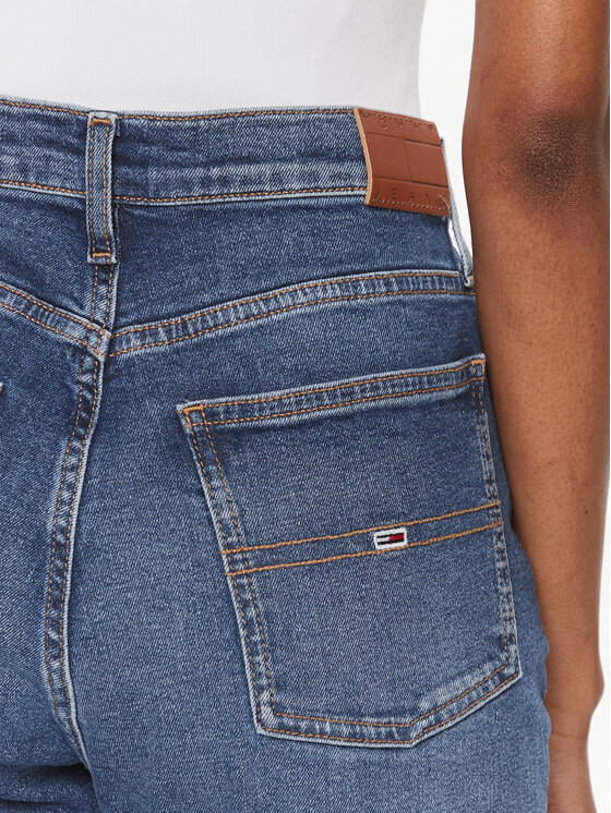 Tommy Jeans Tommy Jeans Džinsai Izzie Hgh Sl Ank Ah5150 DW0DW17194 Tamsiai mėlyna Straight Leg