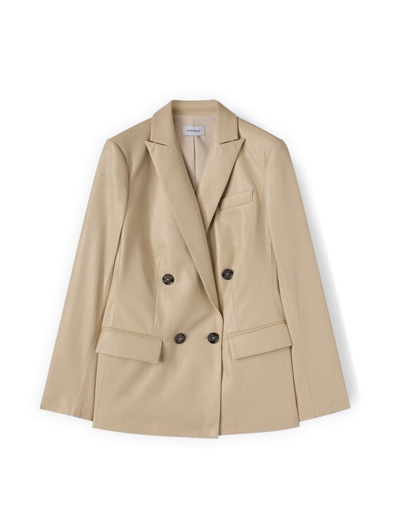 Motivi Motivi Giacca in similpelle Q029Q001042N002 Bianco Regular Fit