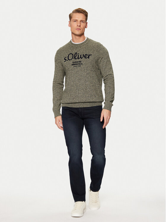 s.Oliver s.Oliver Sweater 2152697 Zöld Regular Fit