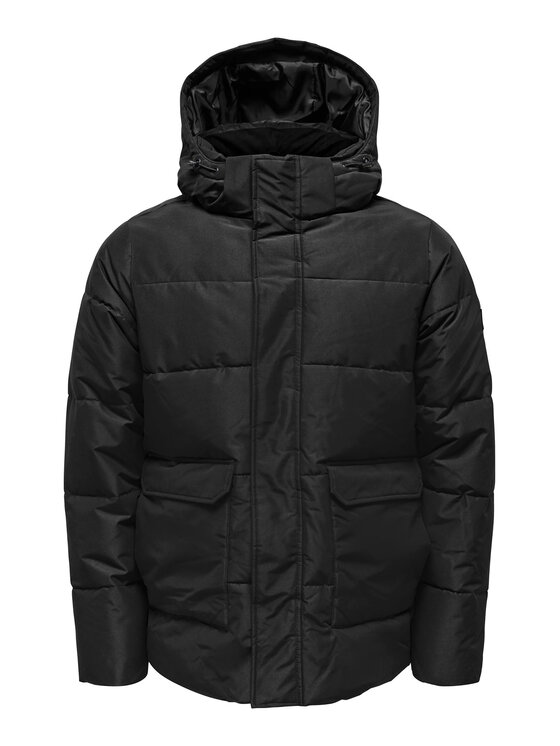 Only & Sons Only & Sons Geacă de iarnă 22025825 Negru Regular Fit