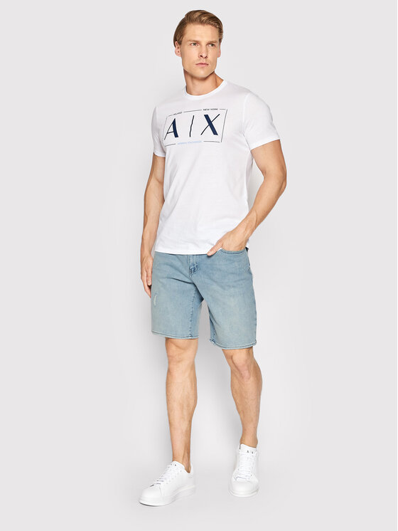 Armani Exchange Armani Exchange Džínové šortky 3LZJ65 Z2G9Z 05EK Modrá Slim Fit