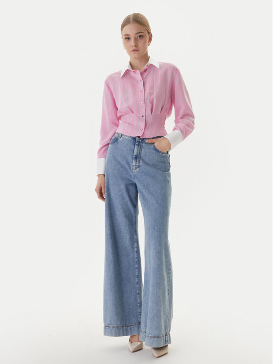 Morgan Morgan Πουκάμισο 261-CLICK.F Ροζ Slim Fit