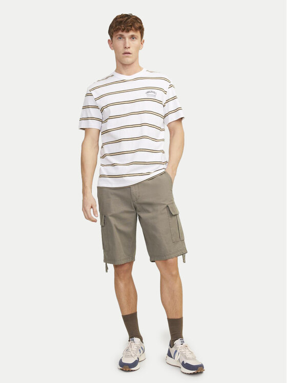 Jack&Jones Jack&Jones Kratke hlače iz tkanine Jpstcole 12248685 Rjava Regular Fit
