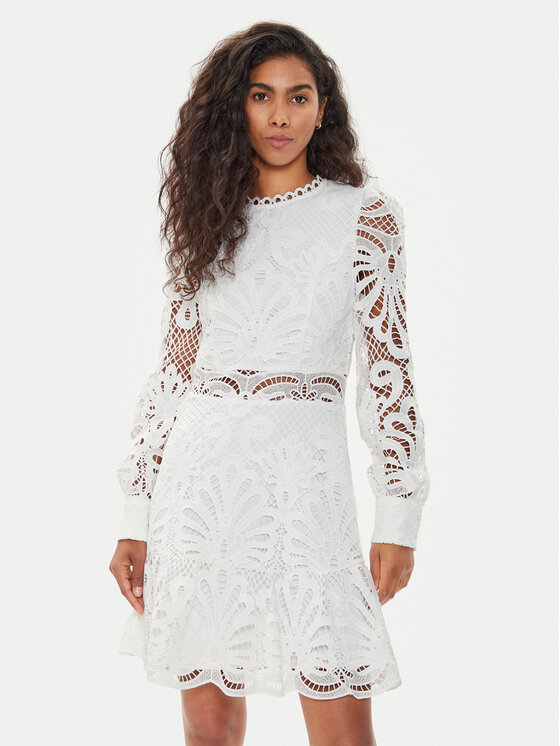 Morgan Morgan Kokteilinė suknelė 232-ROSLO Écru Slim Fit