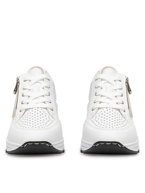 Rieker Rieker Sneakersy N6304-80 Biały