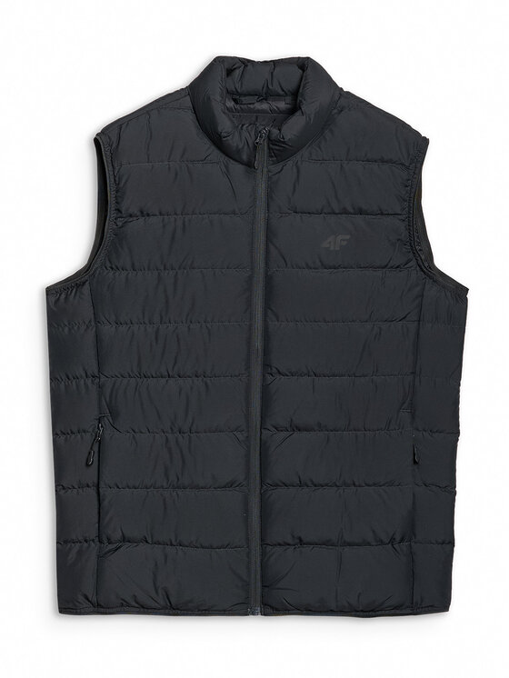 4F 4F Kamizelka NATURAL (DOWN) WARMTH Czarny Regular Fit