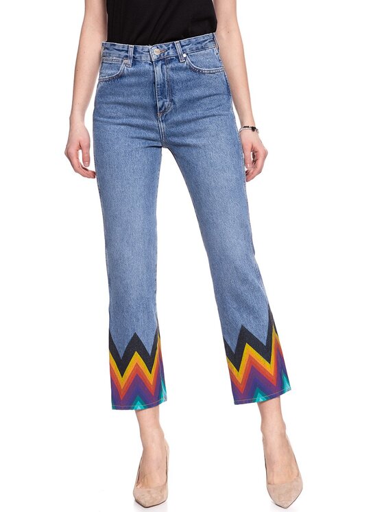 Wrangler Wrangler Jeansy RETRO STRAIGHT Kolorowy Straight Fit