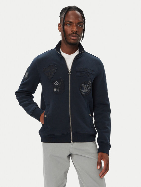 Aeronautica Militare Aeronautica Militare Bluza 262FE2143UF00686 Granatowy Regular Fit