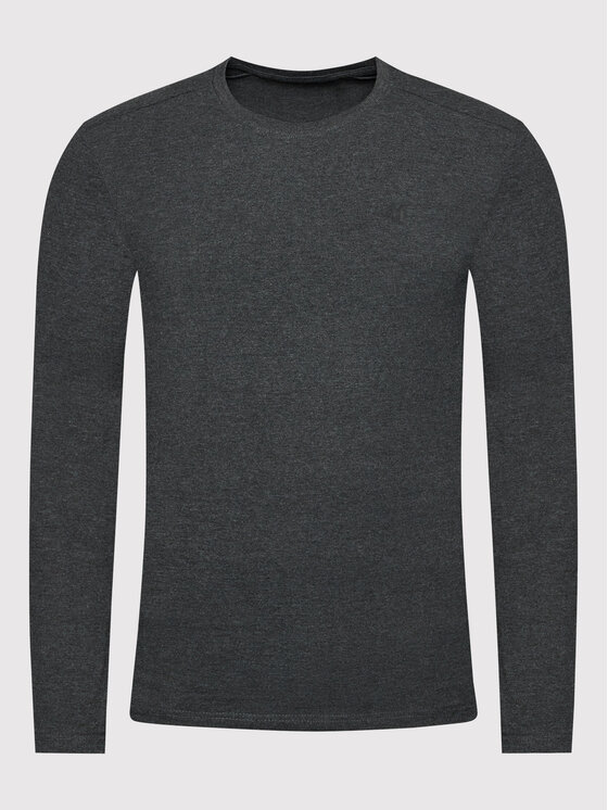 4F 4F Longsleeve NOSH4-TSML350 Szary Regular Fit