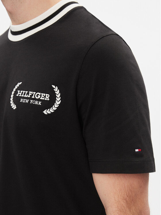 Tommy Hilfiger Tommy Hilfiger T-särk Laurel Tipped Tee MW0MW33681 Must Regular Fit