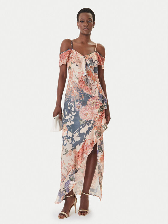 Guess Guess Večernja haljina W6GK02 W1574 Šarena