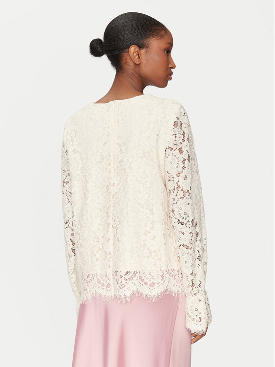 YAS YAS Bluse Perla 26032813 Écru Regular Fit