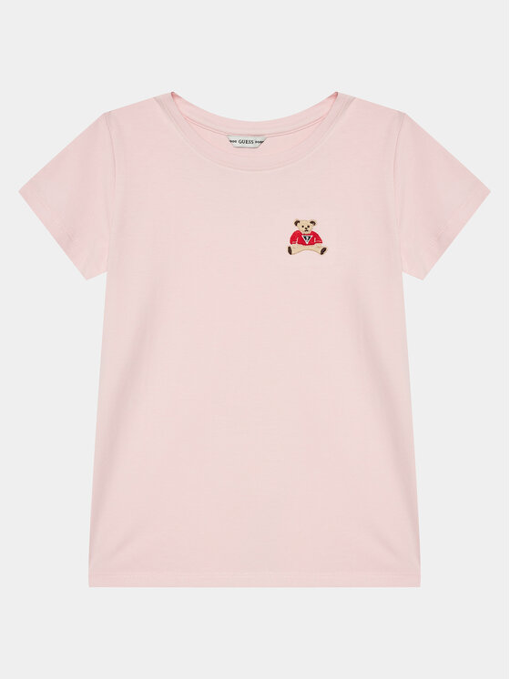 Guess Guess Тишърт J4RI44 KA0Q1 Розов Regular Fit
