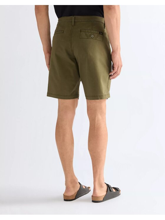 Wrangler Wrangler Szorty materiałowe CHINO SHORTS Zielony Straight Leg