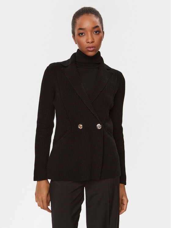 Liu Jo Liu Jo Strickjacke CF3375 MA06O Schwarz Regular Fit