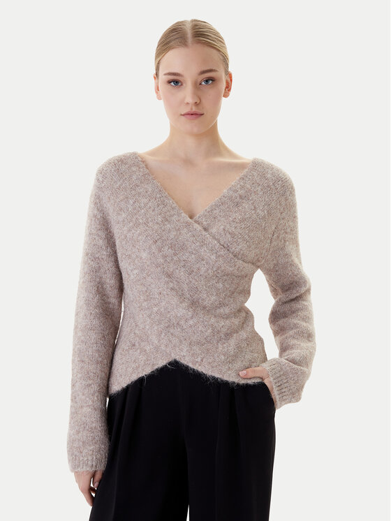ONLY ONLY Svetr Zaggie 15376349 Béžová Regular Fit