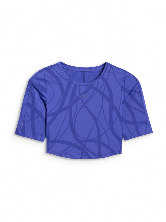 4F 4F Koszulka techniczna TRAINING Niebieski Slim Fit
