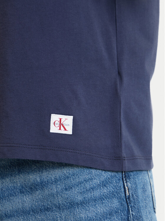 Calvin Klein Jeans Calvin Klein Jeans Majica brez rokavov LV04RF273G Mornarsko modra Slim Fit