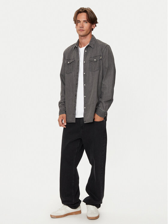 Pepe Jeans Pepe Jeans cămașă de blugi PM308586 Gri Regular Fit