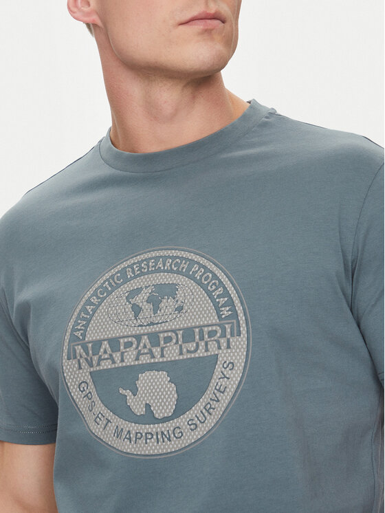 Napapijri Napapijri T-krekls S-Bollo NP0A4I3C Zils Regular Fit
