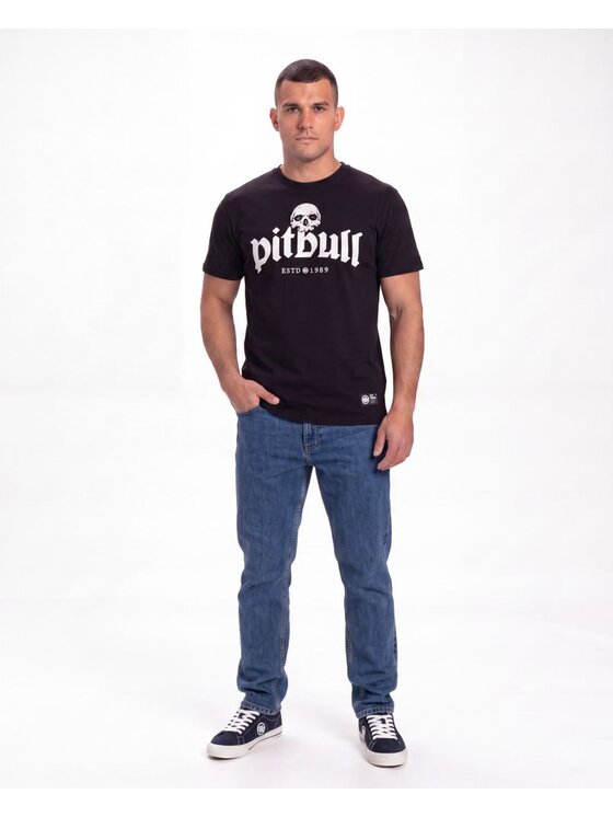 PITBULL PITBULL T-Shirt TRES PERROS VIEJOS Czarny Regular Fit