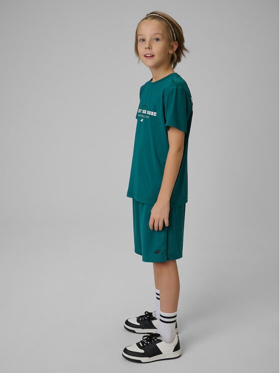4F 4F Pantaloncini sportivi 4FJRSS26TFSHM1693-46S Verde Regular Fit