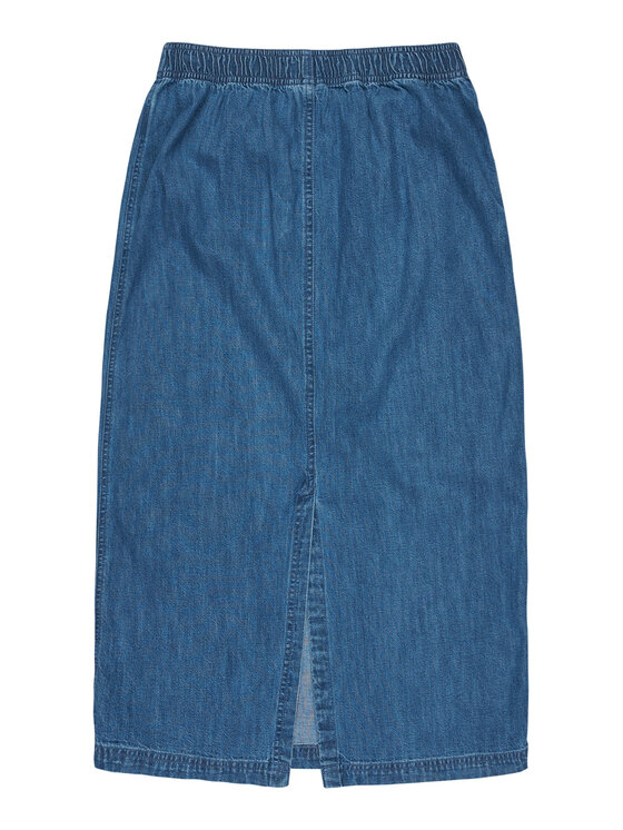 Quiksilver Quiksilver Džínsová sukňa Yukon EQWWK03028 Tmavomodrá Regular Fit