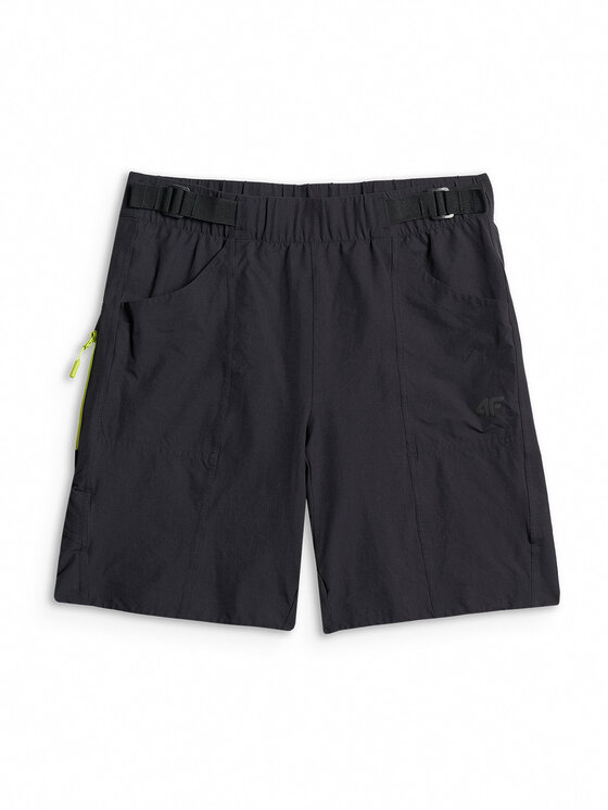 4F 4F Szorty rowerowe GET LOST FEEL FOUND Czarny Regular Fit