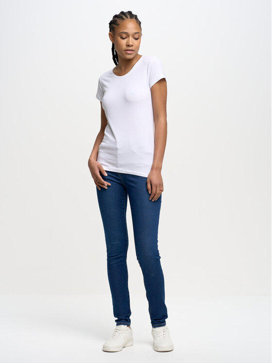BIG STAR BIG STAR T-Shirt supiclassica_101 Biały Basic Fit