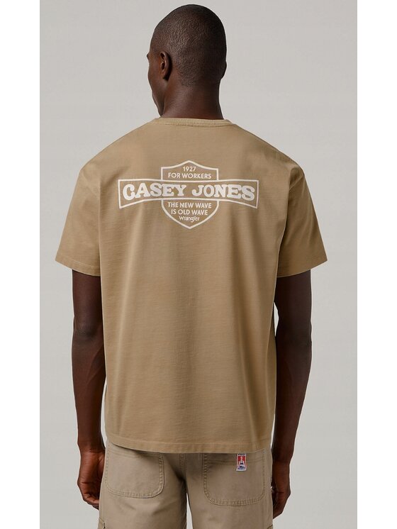 Wrangler Wrangler T-Shirt Casey Jones Graphic Tee Brązowy Relaxed Fit