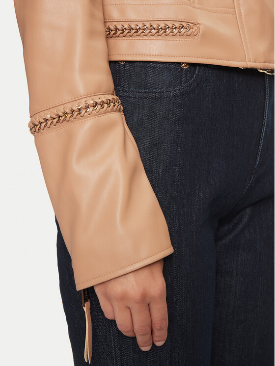 Guess Guess Dirbtinės odos striukė W4YL21 WE480 Smėlio Regular Fit