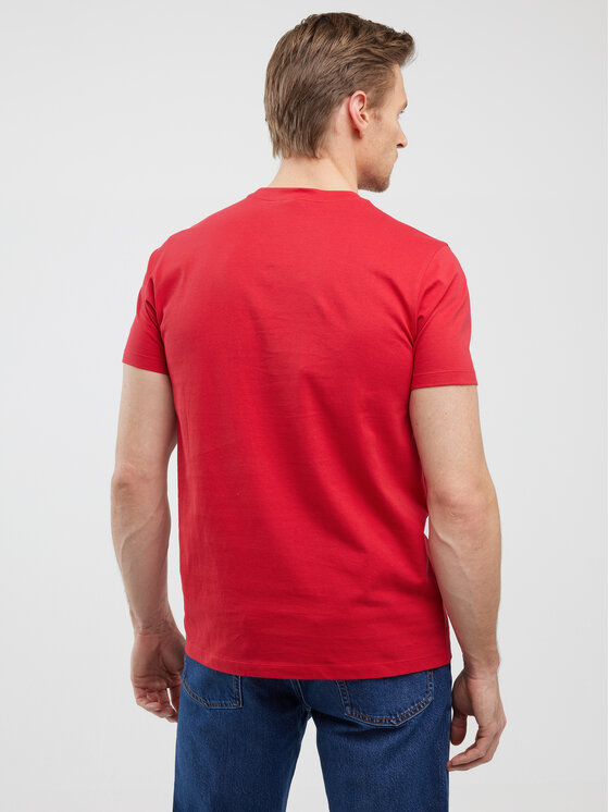 BIG STAR BIG STAR T-Shirt LEXOR Czerwony Basic Fit