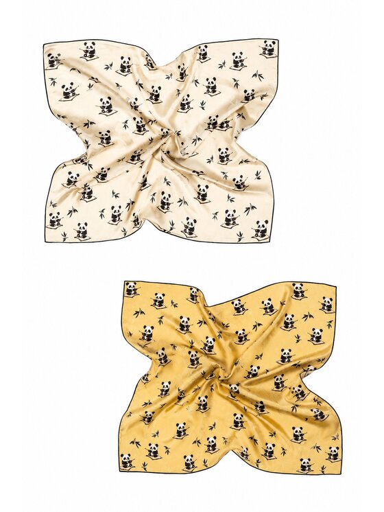ALLORA BE UNIQUE ALLORA BE UNIQUE Foulard silk Giallo