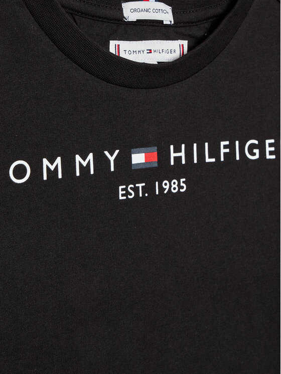 Tommy Hilfiger Tommy Hilfiger Тишърт Essential KS0KS00210 M Черен Regular Fit