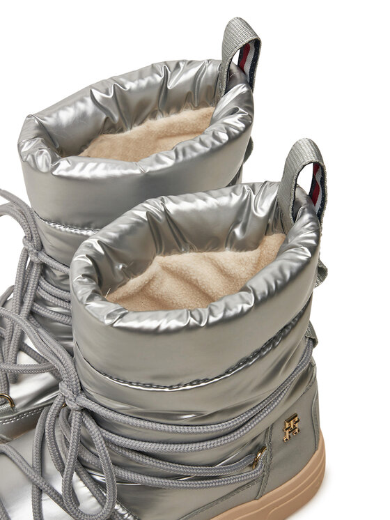 Tommy Hilfiger Tommy Hilfiger Čizme za snijeg FW0FW08442 Srebrna