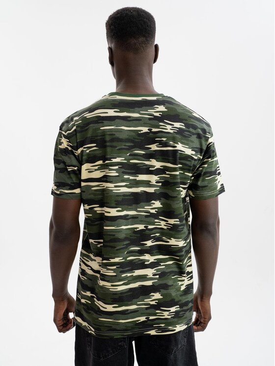 Urban City Urban City T-Shirt Koszulka MORO CAMO Czysta Męski UrbanCity No Logo XXL Khaki Regular Fit
