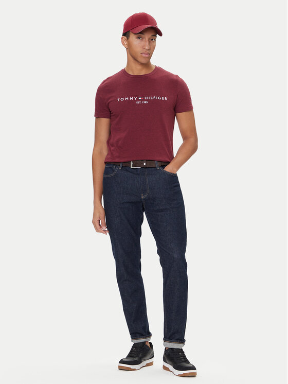 Tommy Hilfiger Tommy Hilfiger Tricou Logo MW0MW11797 Roșu Slim Fit